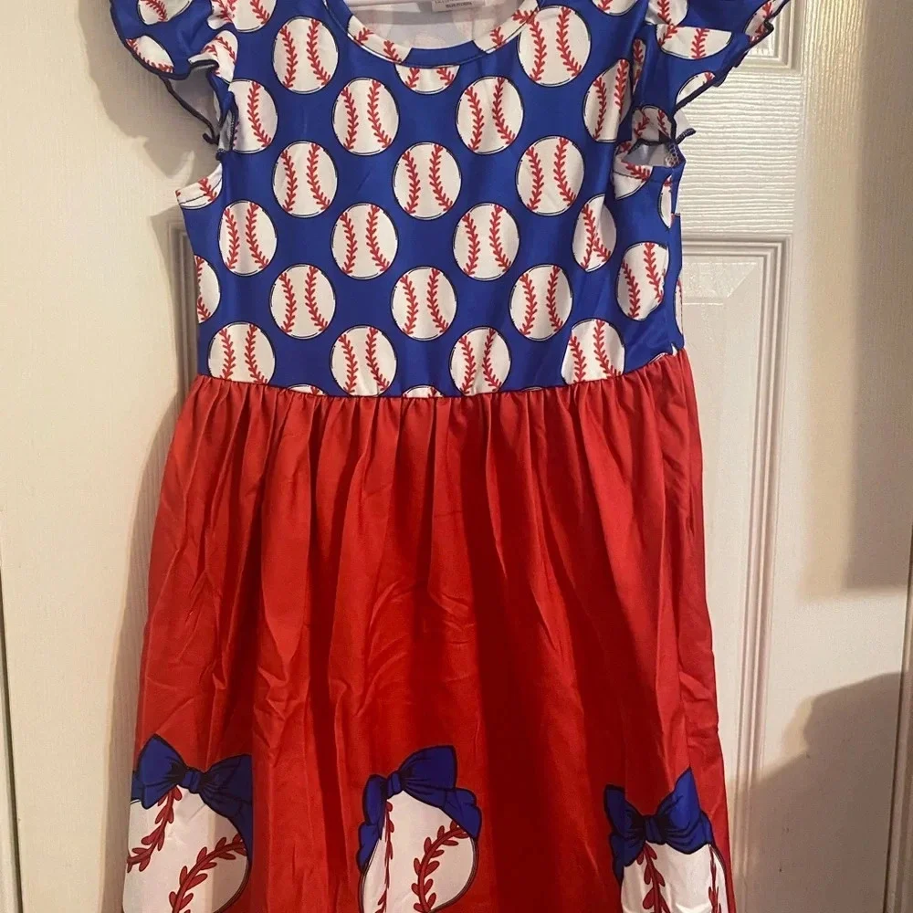 New Girl’s Baseball Dress